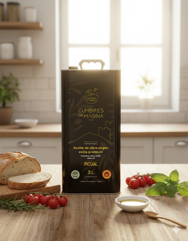 Aceite de Oliva Virgen Extra - Cumbres de Mágina (Lata 3L / 5L) - Imagen 2